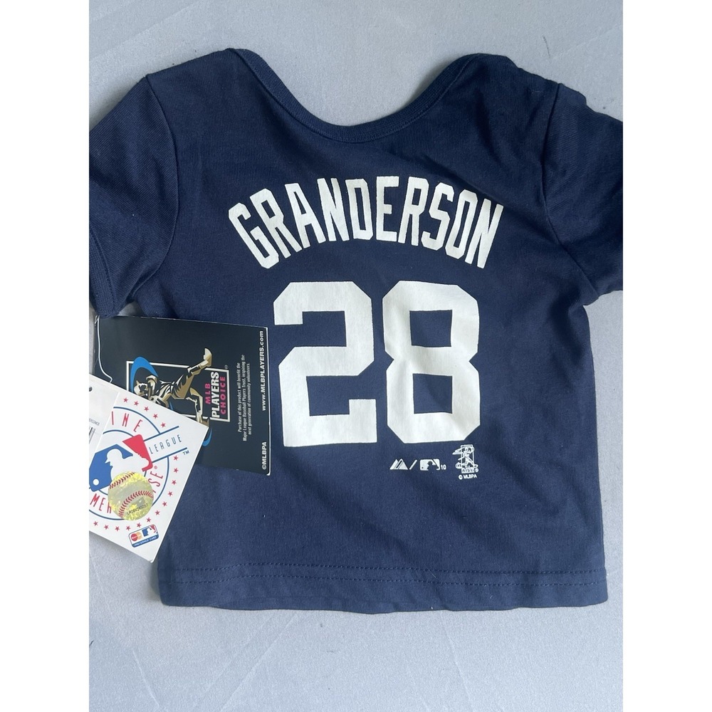 NET MPB Majestic Detroit Tigers Jersey Shirt Kids 3/6 Months Granderson‎